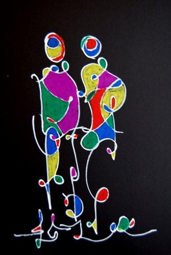 Oil Pastel on Card