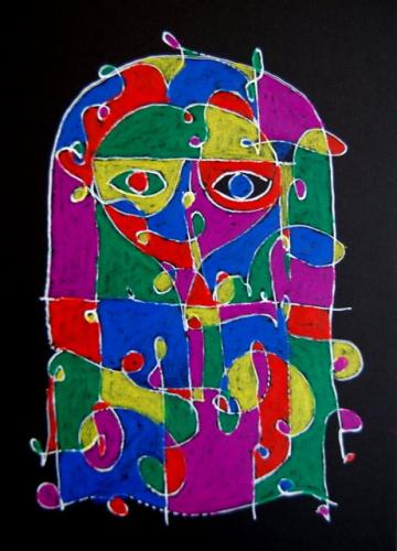 Oil Pastel on Card