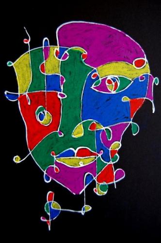 Oil Pastel on Card