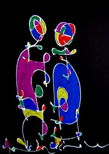 Oil Pastel on Card
