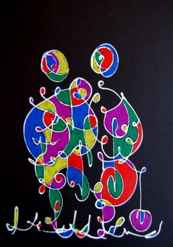 Oil Pastel on Card