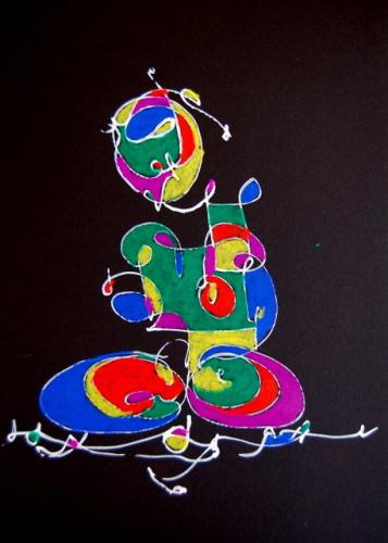 Oil Pastel on Card