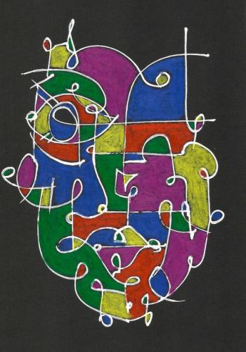Oil Pastel on Card