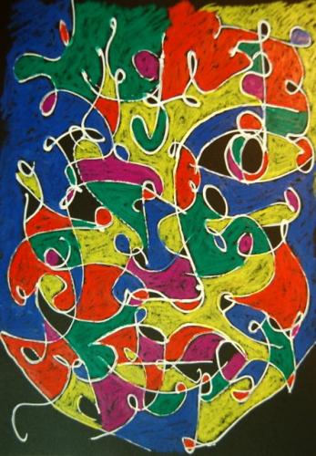 Oil Pastel on Card